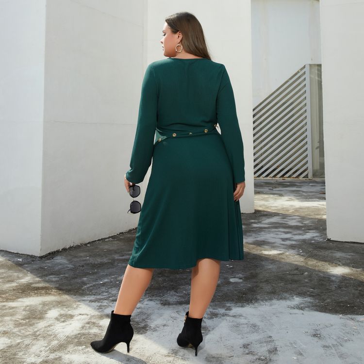 robe verte hiver