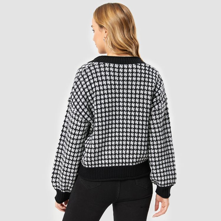 chanel tweed houndstooth bolsa