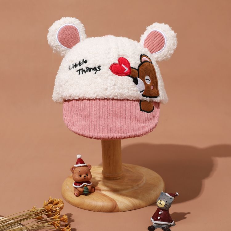 赤ちゃん 幼児冬かわいい漫画クマ文字デザイン野球帽 5 74patpat Asia移動のみ