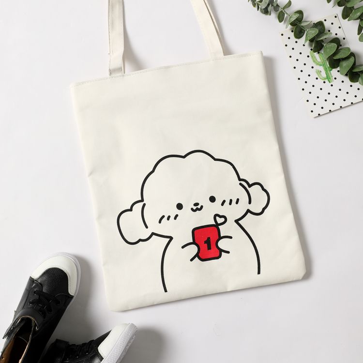 キッズかわいい漫画グラフィックキャンバストートショルダーバッグ 3 99patpat Asia移動のみ