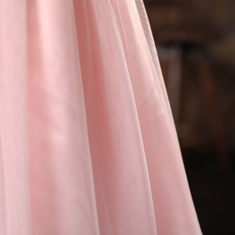 Kid Girl Sequin Bowknot Decor Sleeveless Mesh Princess Party Dres Pink