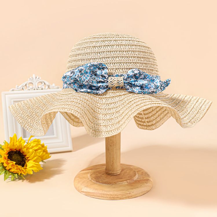 ママと私のための花柄の弓の装飾麦わら帽子 517 13patpat Asia移動のみ