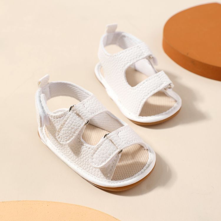 Baby / Toddler Textural Open Toe Sandals Prewalker Shoes White