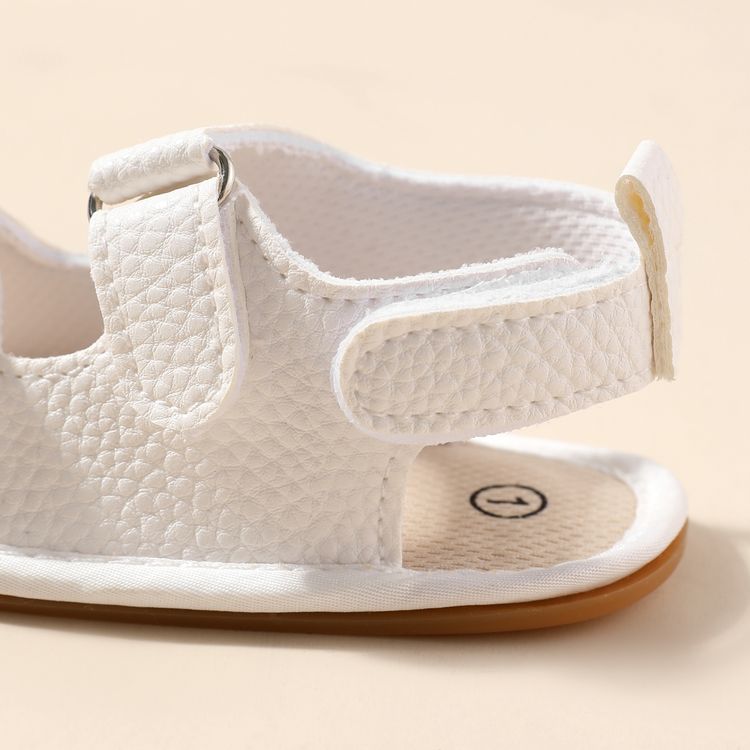 Baby / Toddler Textural Open Toe Sandals Prewalker Shoes White