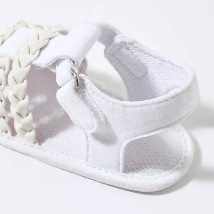 Baby / Toddler Braided Vamp Prewalker Shoes White