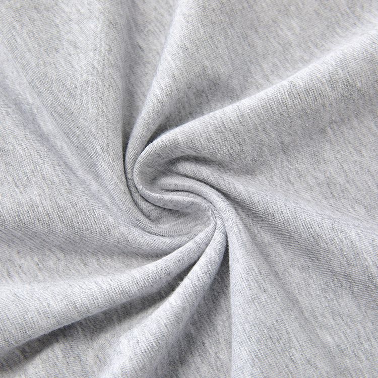 Family Matching Cotton Short-sleeve Stars Stripes Print Grey T-shirts Grey