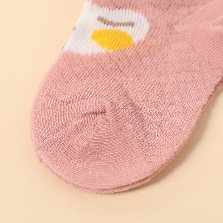 5-pairs Baby / Toddler Cartoon Animal Pattern Mesh Socks Multi-color