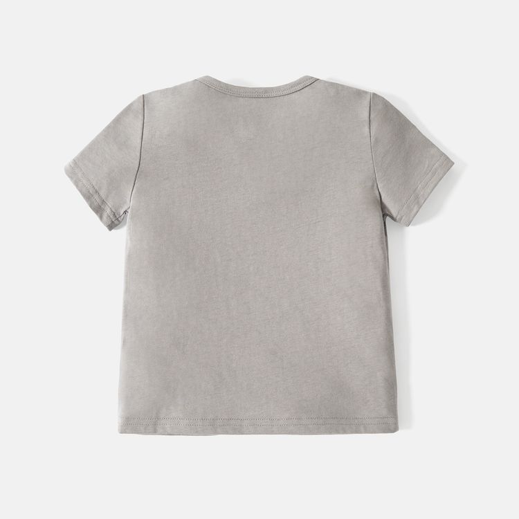 3-Pack Toddler Boy 100% Cotton Button Design Solid Color Short-sleeve Tee MultiColour