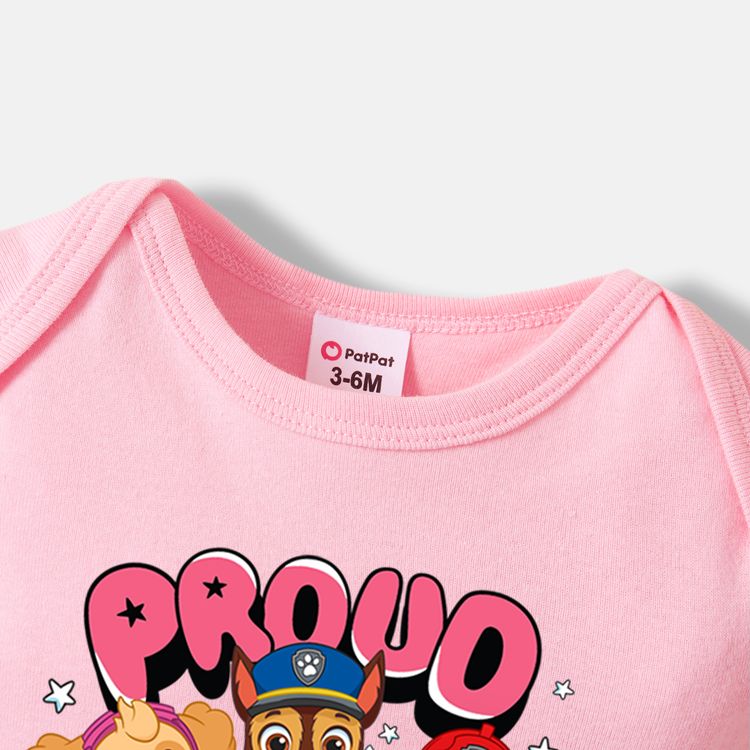 PAW Patrol Mommy and Me 100% Cotton Short-sleeve Graphic Pink T-shirts Light Pink