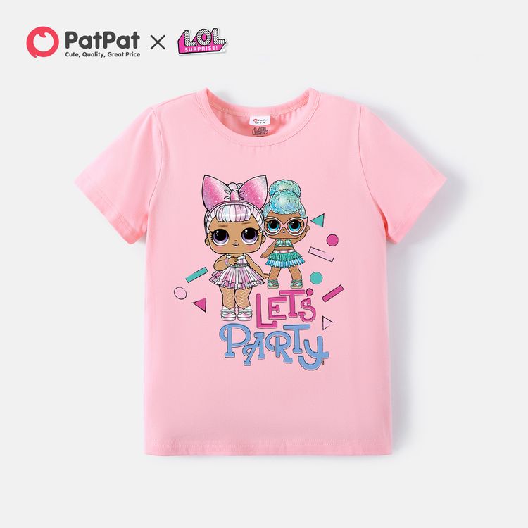 L.O.L. SURPRISE! Mommy and Me Bestie Cotton Short-sleeve Tee Pink