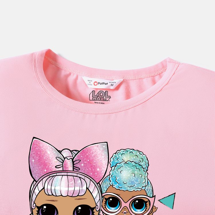 L.O.L. SURPRISE! Mommy and Me Bestie Cotton Short-sleeve Tee Pink