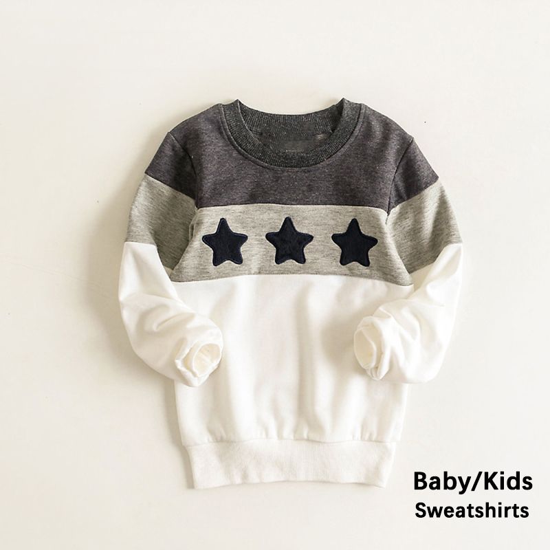 Classic Star Print Colorblock Family Matching Sweatshirts(Without Pants) Color block big image 11