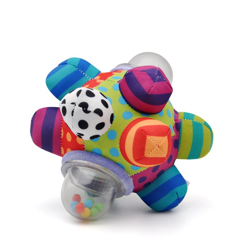 Bola de borracha texturizada de bebê macio desenvolve brinquedo de sentidos táteis de bebê brinquedo educativo de atividade de chocalho presente Azul big image 2