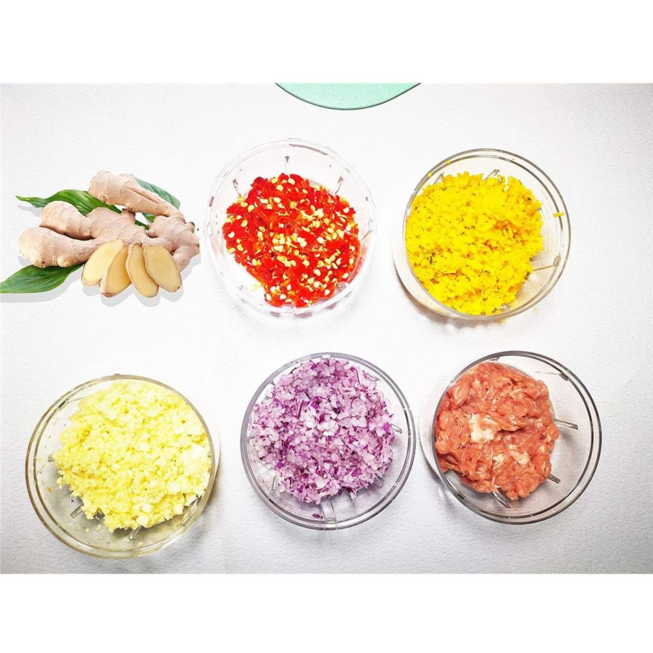 Mini Electric Garlic Grinder Portable Food Press Mincer Seasoning Masher Spice Chopper Kitchen Accessories White big image 6
