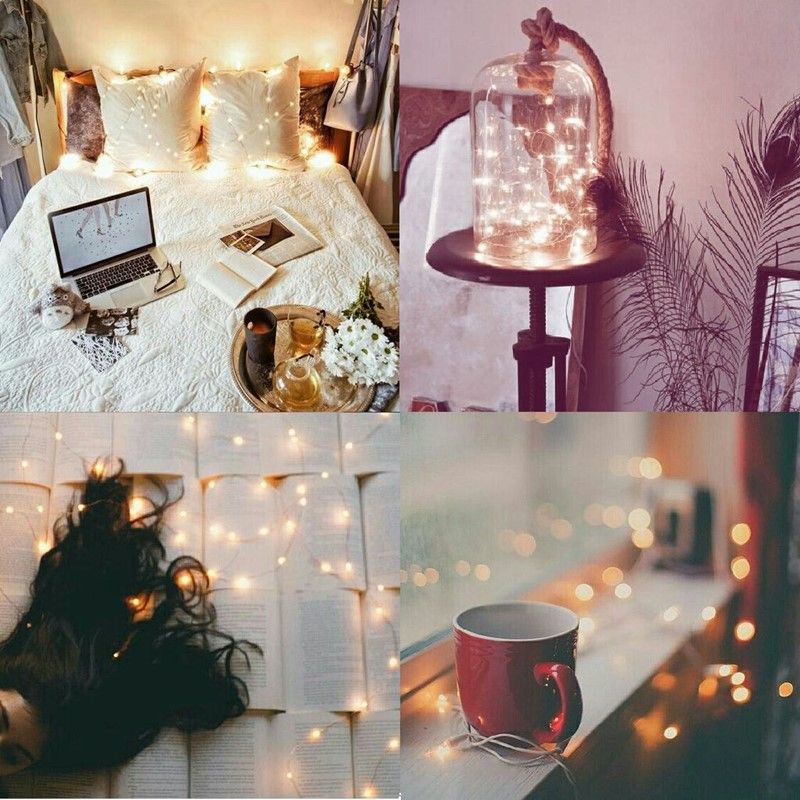 LED Light Flexible String Lamp Copper Wire Cabinet Lamp Bookcase Decoration Wedding Party Beige big image 9