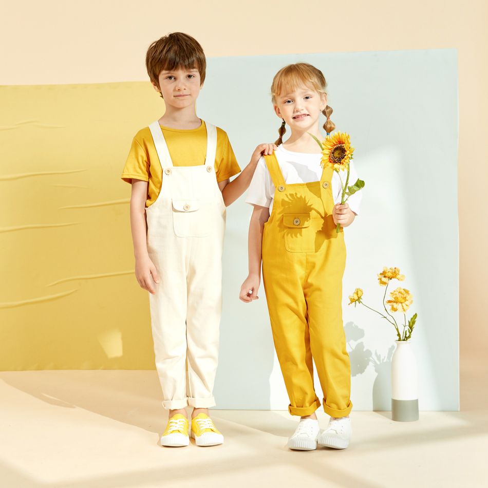 Baby / Toddler Stylish Solid Overalls Beige big image 18