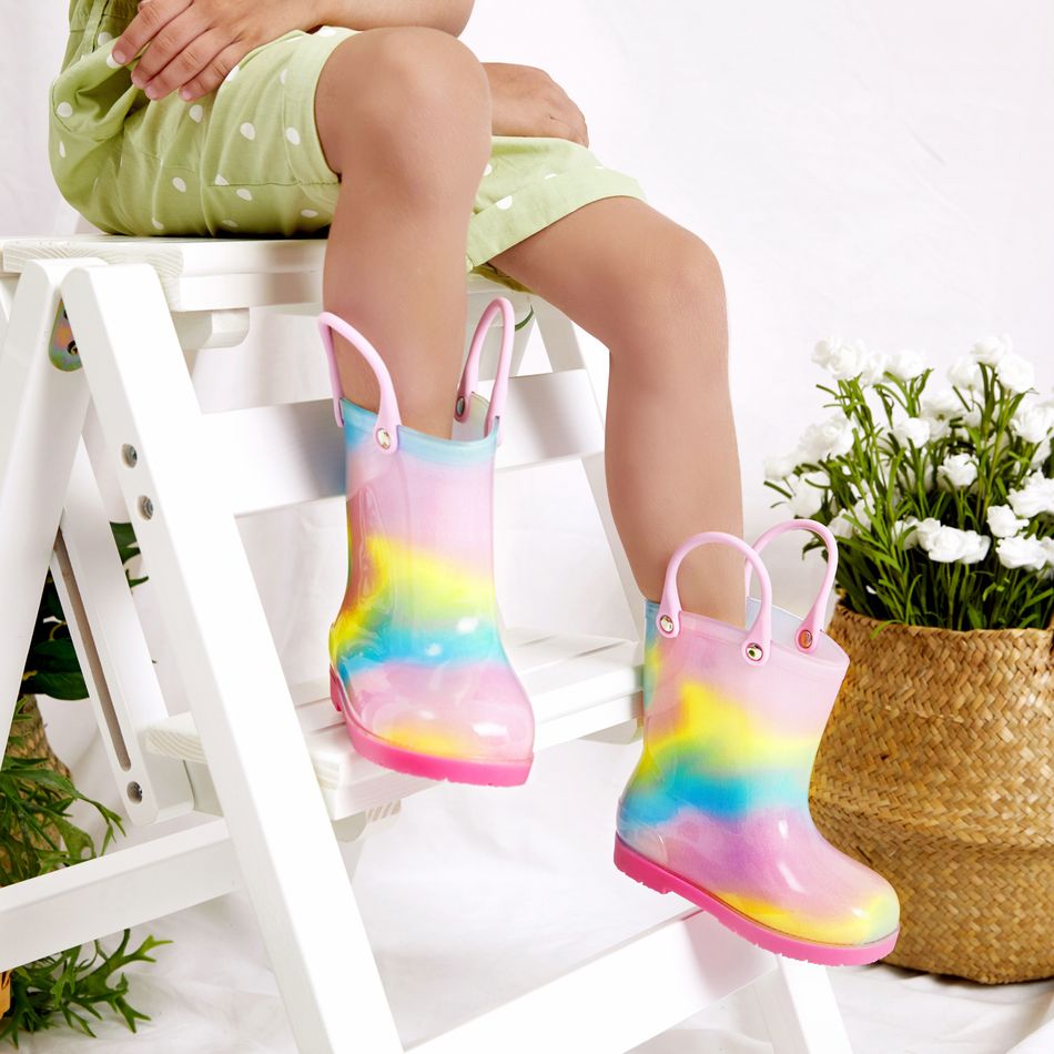 طفل / طفل أحذية المطر الملونة متعدد الألوان big image 6
