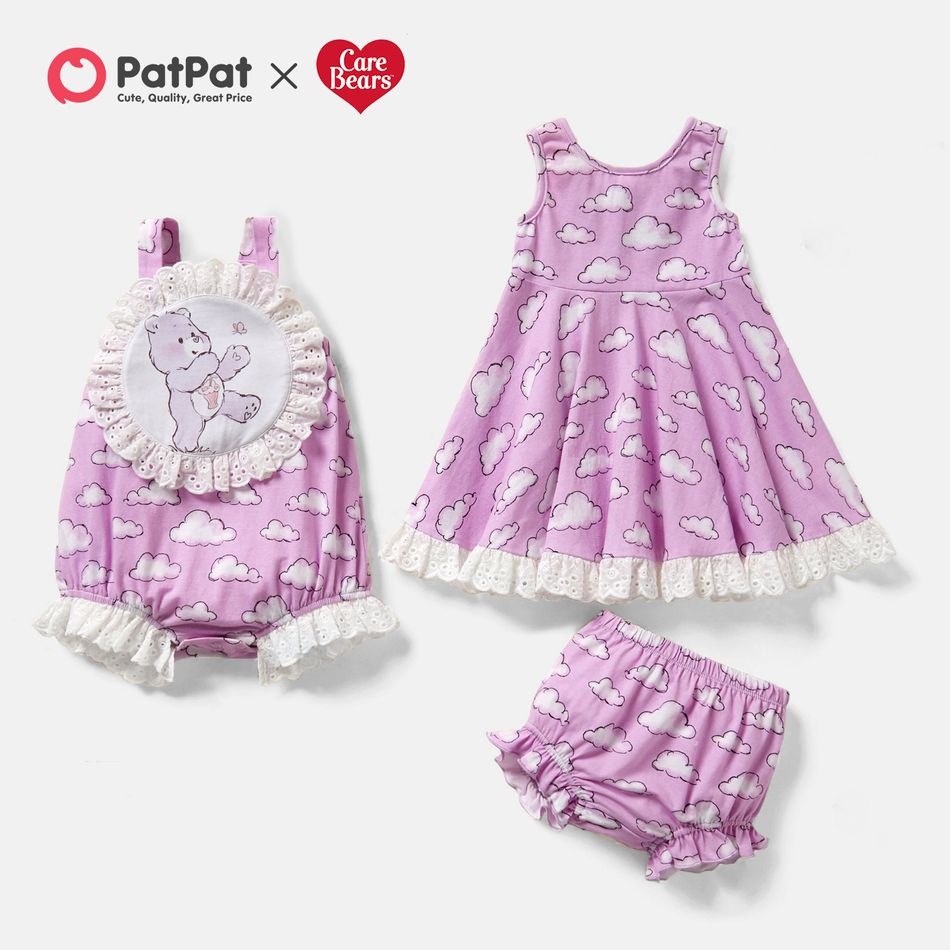 Care Bears Share Bear Cloud Cotton Sibling Twirl Dress and Romper Light Purple