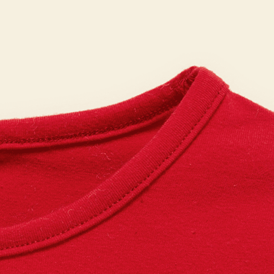 Weihnachten Kleinkinder Mädchen Flatterärmel Kindlich Dinosaurier Langärmelig T-Shirts rot