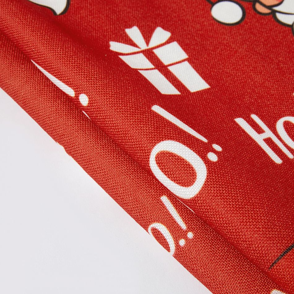 Ho Ho Ho Santa Claus Print Aprons for Mommy and Me Red big image 6