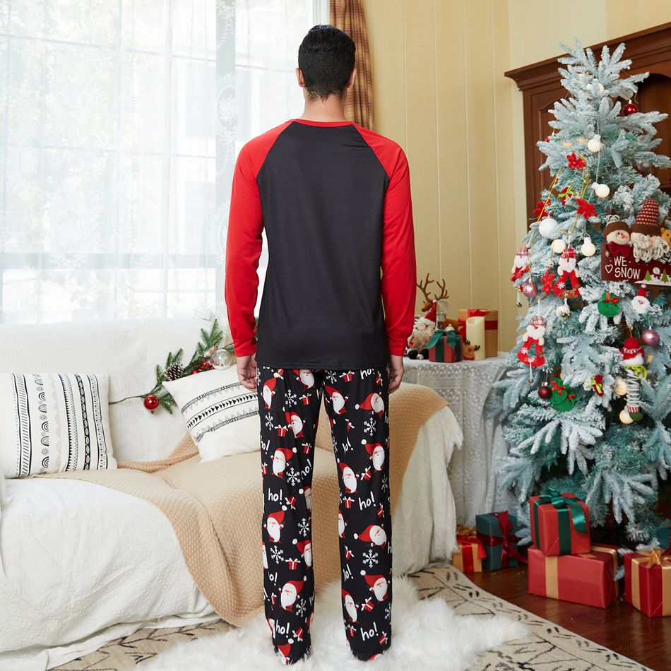 Natal Look de família Manga comprida Conjuntos de roupa para a família Pijamas (Flame Resistant) Bloco de Cor big image 13
