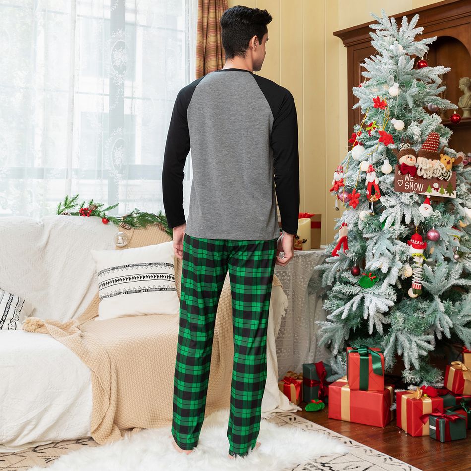 Christmas Shuttle Bus Family Matching Pajamas Sets（Flame resistant） Green big image 5
