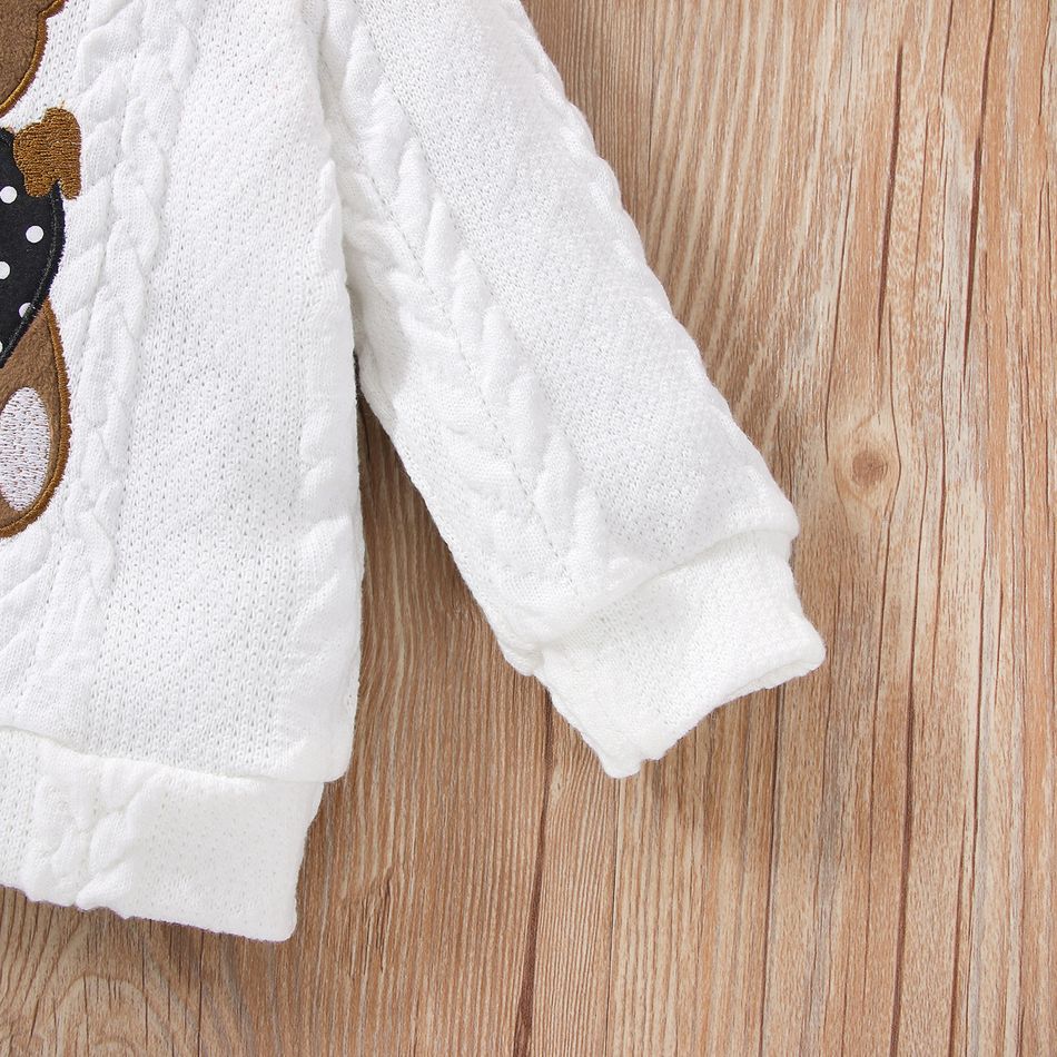 maglione / pantaloni / cappotto in cotone 95% neonato Bianco