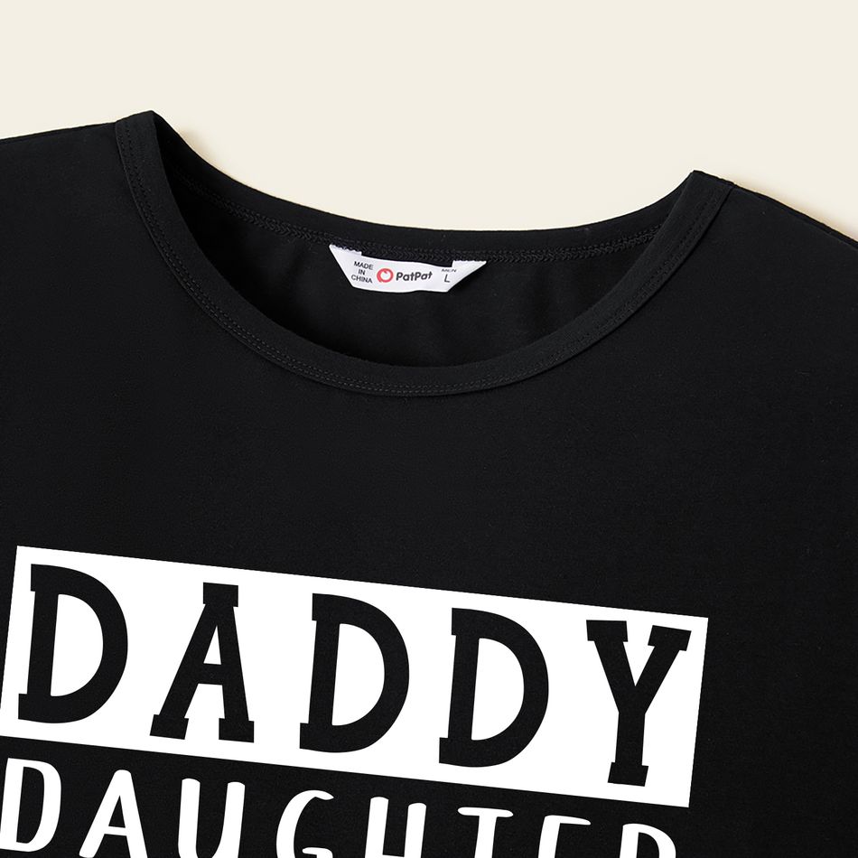 Letter Print Cotton Short-sleeve T-shirts for Dad and Me Multi-color big image 4