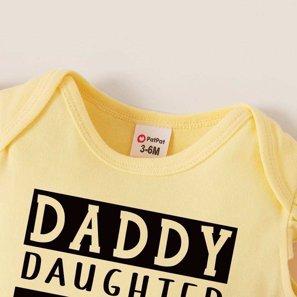 Letter Print Cotton Short-sleeve T-shirts for Dad and Me Color-B big image 10