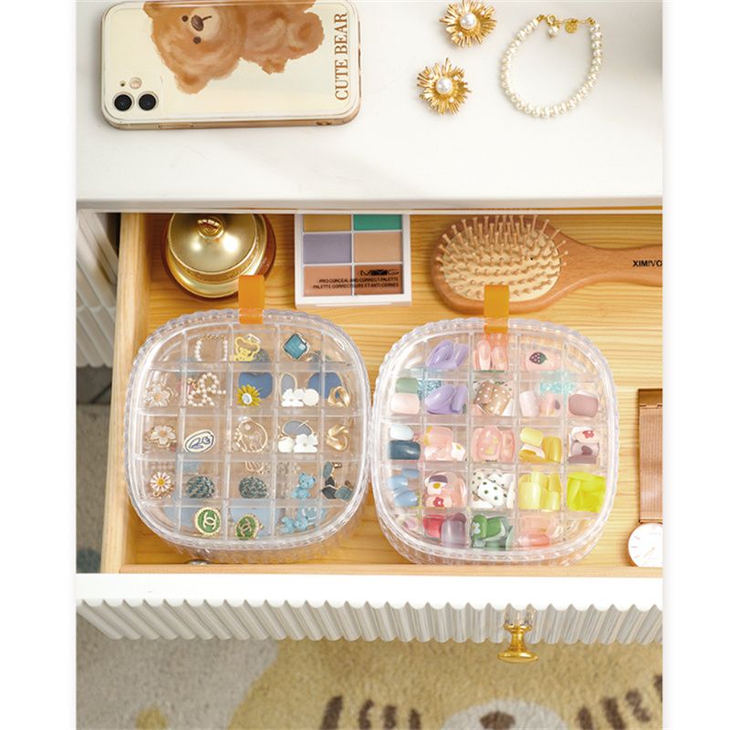 Clear Acrylic Jewelry Organizer Box Portable Multi-layer Large-capacity Storage Box for Earrings Necklace Bracelet Ring Jewelry White big image 10