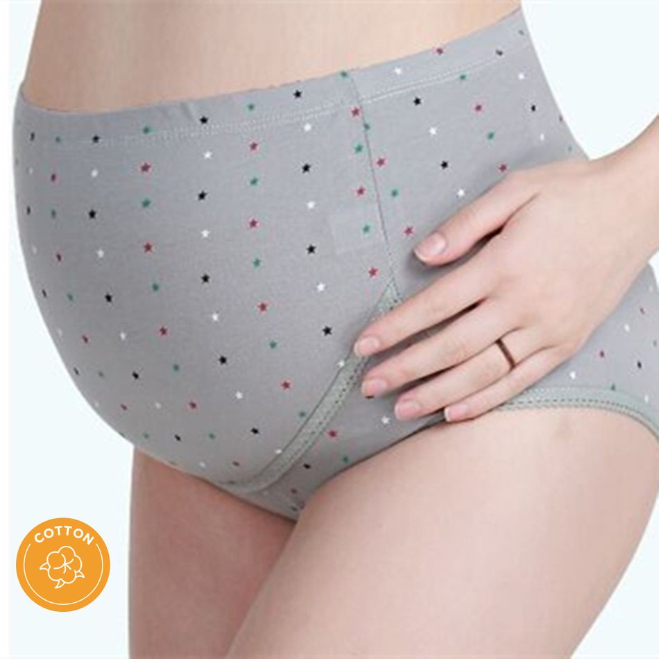 Maternity casual Polka dot Print Underwear Grey