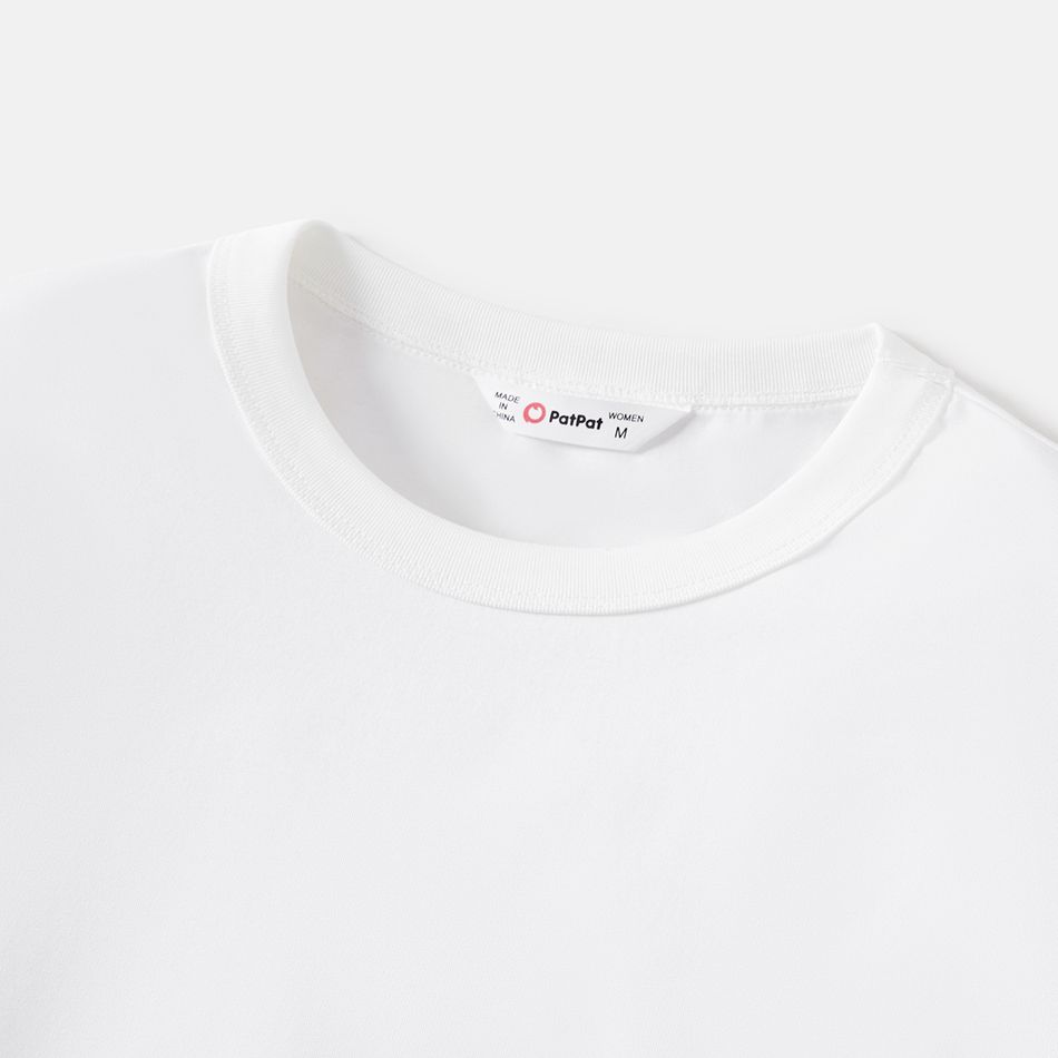 Go-Neat Water Repellent and Stain Resistant Adult Solid Long-sleeve Tee White big image 14