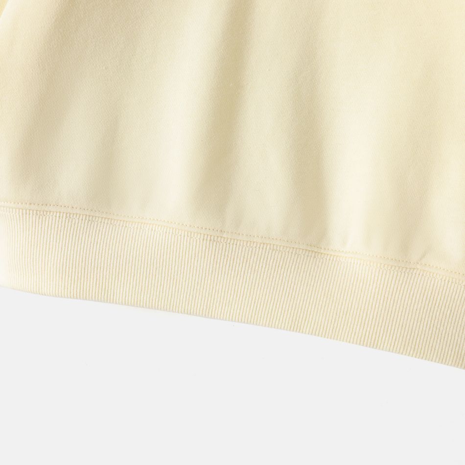 Go-Neat Résistant aux taches Tenues de famille assorties Tenues pour Soeur Et Frère Manches longues Hauts Beige big image 12