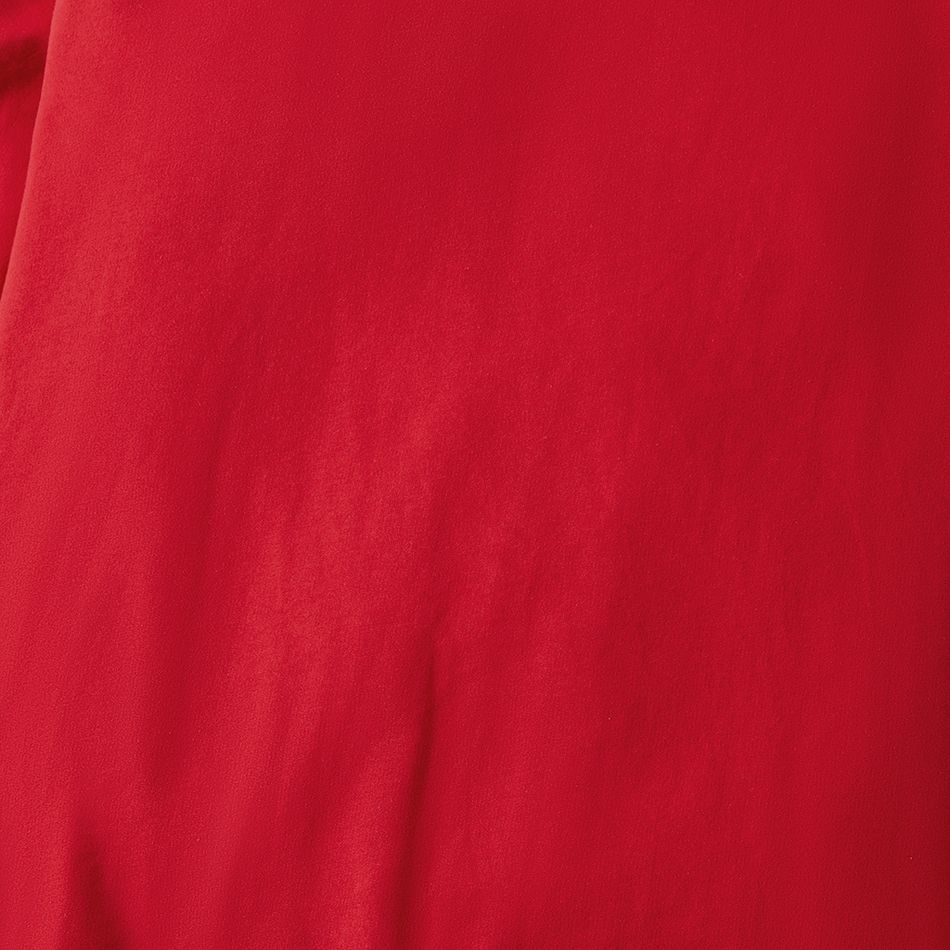 Look de família Natal Manga comprida Conjuntos de roupa para a família Tops Vermelho big image 6