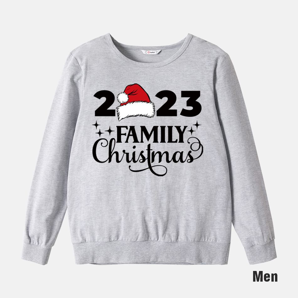 Christmas Family Matching 100% Cotton Long-sleeve Graphic Sweatshirts Multi-color big image 2