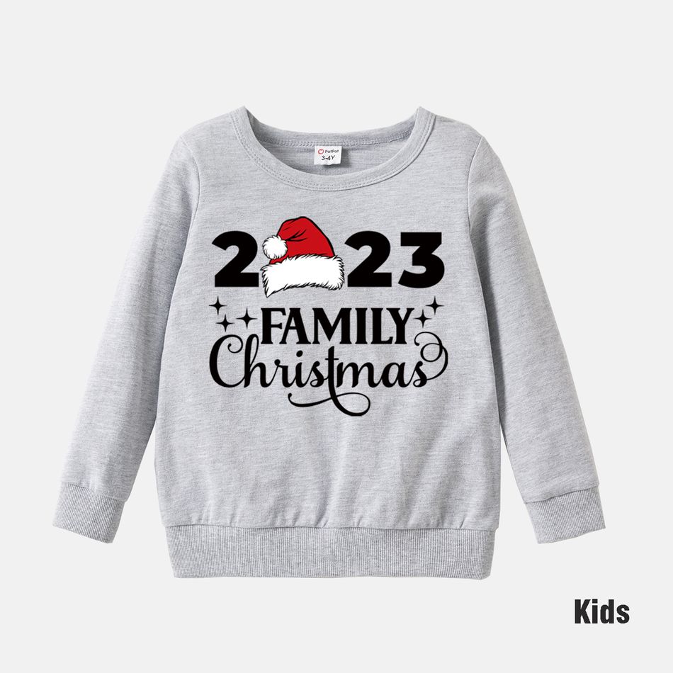 Christmas Family Matching 100% Cotton Long-sleeve Graphic Sweatshirts Multi-color big image 5