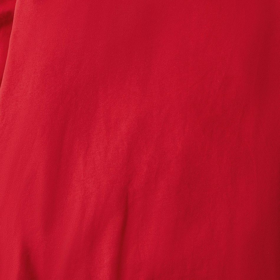 Christmas Family Matching 100% Cotton String Lights & Letter Print Red Sweatshirts Red big image 14