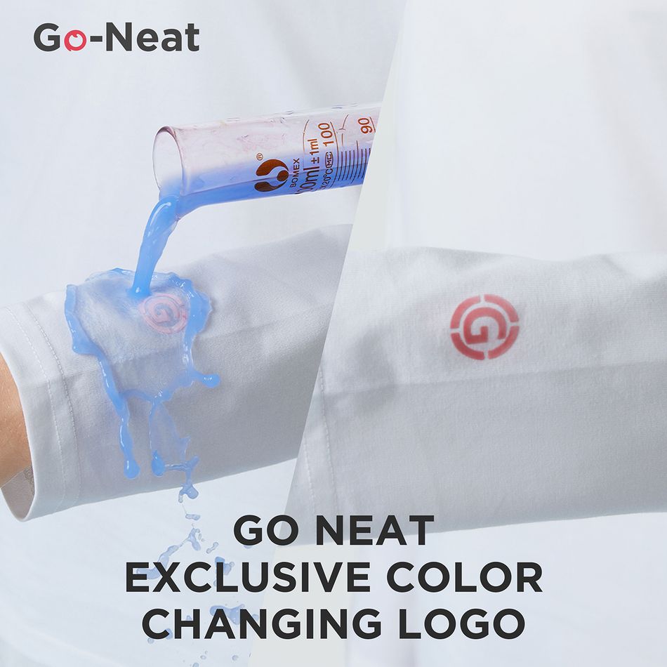 Go-Neat Resistente a manchas Conjuntos de roupa para a família Roupas de irmãos Letras Manga comprida Tops Cor Bege big image 6