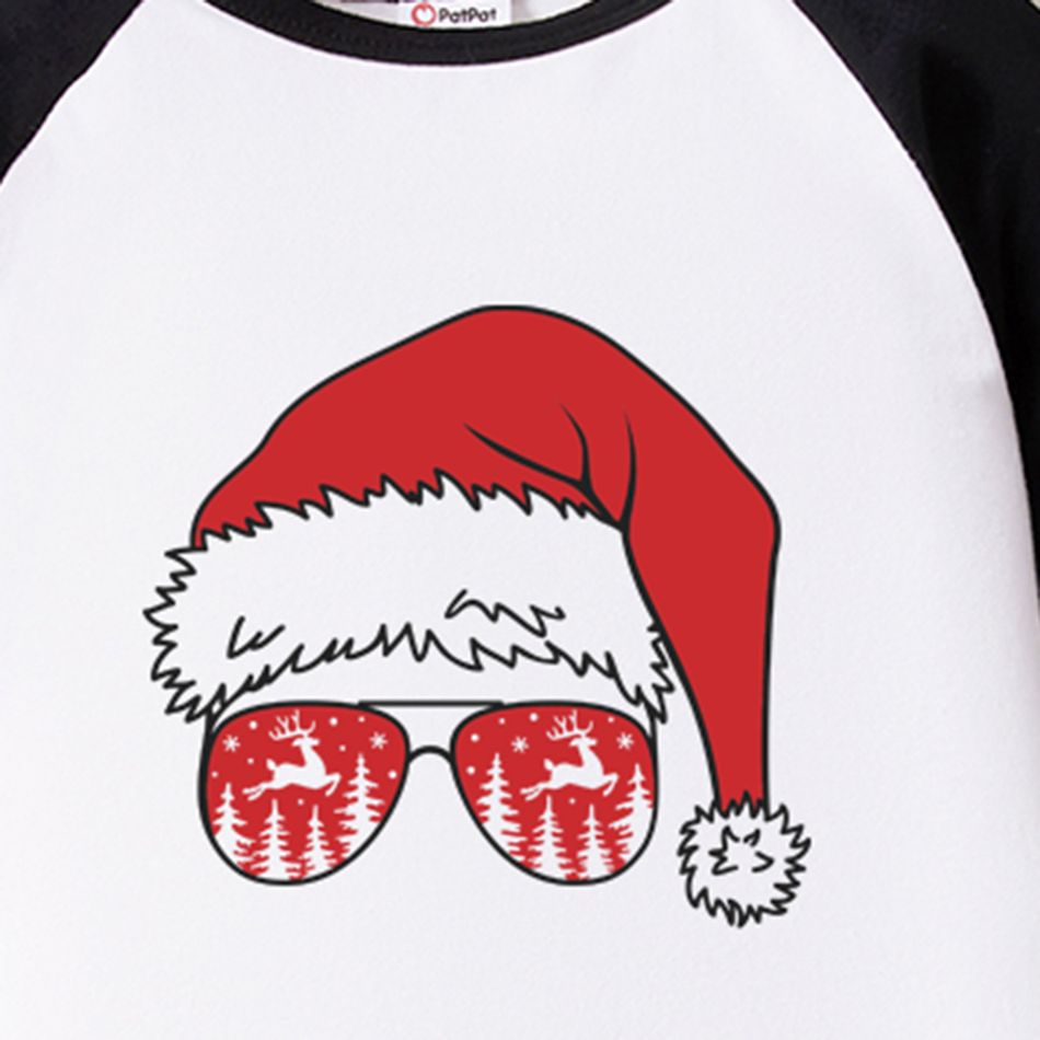 Christmas Family Matching 100% Cotton Long-sleeve Graphic Sweatshirts Black big image 8