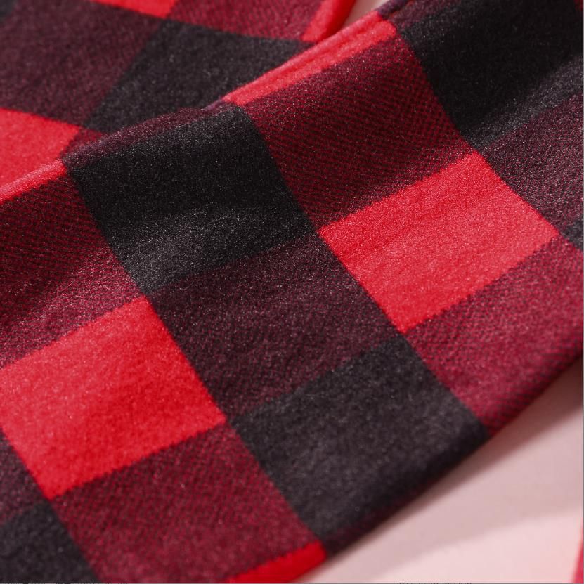 2-pack Buffalo Plaid Bow Headband for Mom and Me Red big image 6