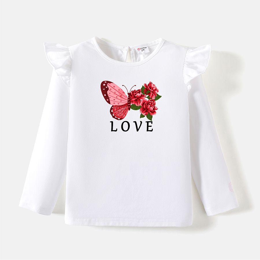 Go-Neat Water Repellent and Stain Mommy and Me Long-sleeve Graphic Tee White big image 2