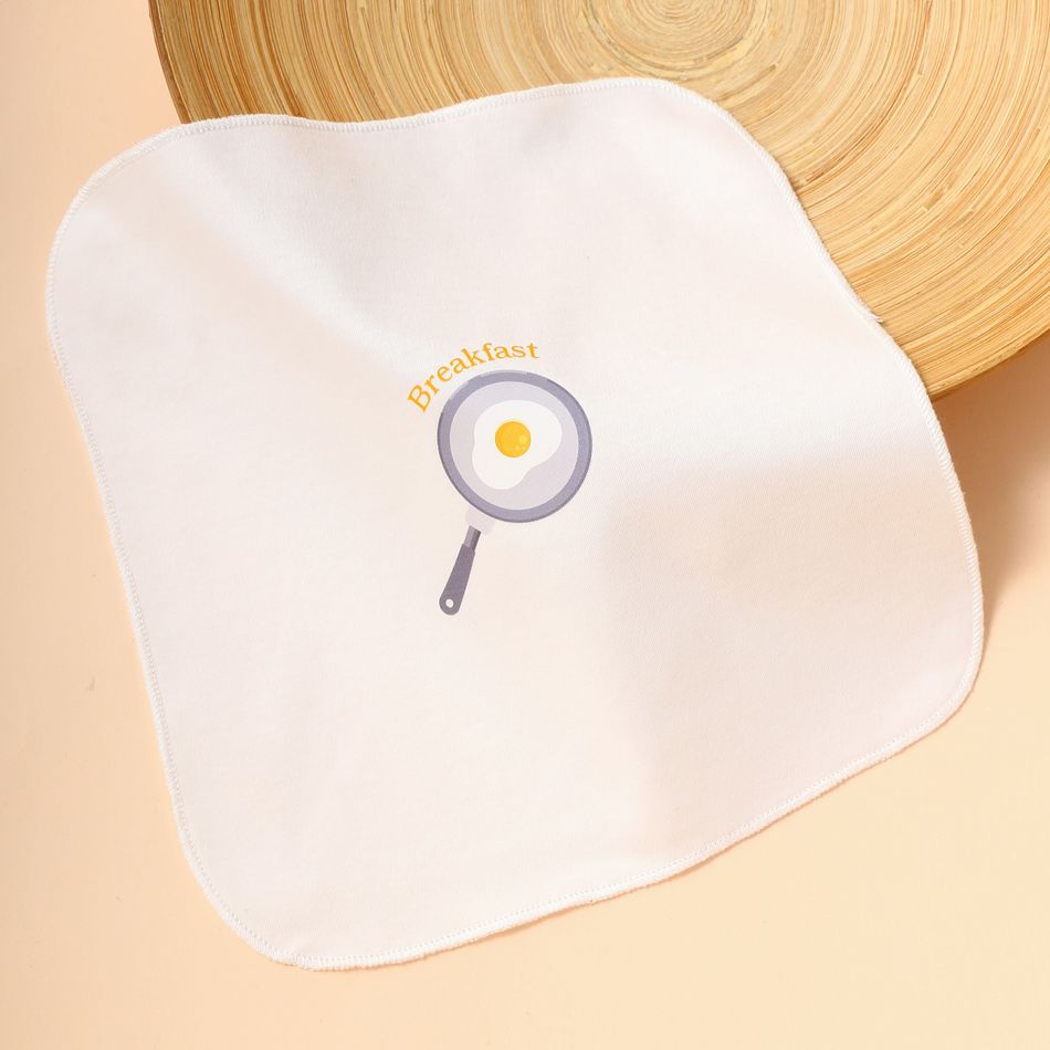7-pack 100% Cotton Baby Infant Square Towel Washcloths Baby Handkerchief Face Towel Set Multi-color big image 3