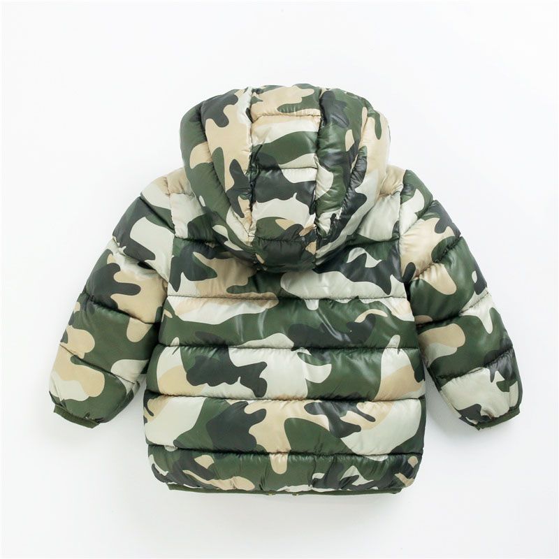 Baby Camouflage Print Long-sleeve Hooded Coat Jacket Multi-color big image 2