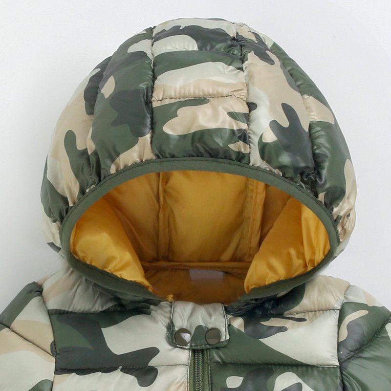 Baby Camouflage Print Long-sleeve Hooded Coat Jacket Multi-color big image 3
