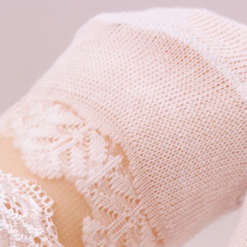 chaussette transparente dentelle bébé fille Blanc big image 3