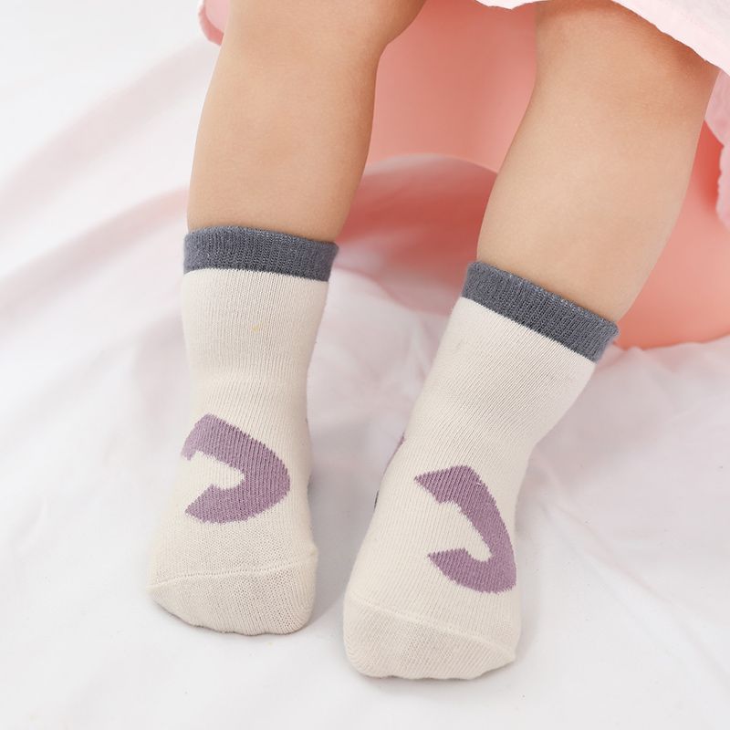 Baby / Toddler Antiskid Floor Middle Socks White big image 2
