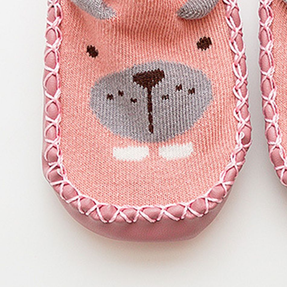 Baby Cartoon Animal Colorful Socks  Pink big image 2