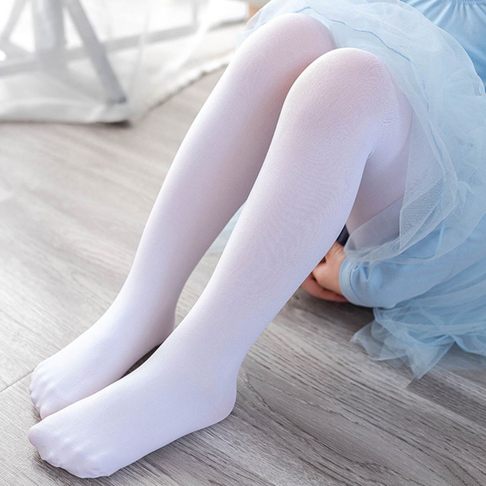 طفل / طفل / طفل جميل الجوارب الباليه الرقص الصلبة الجوارب أبيض