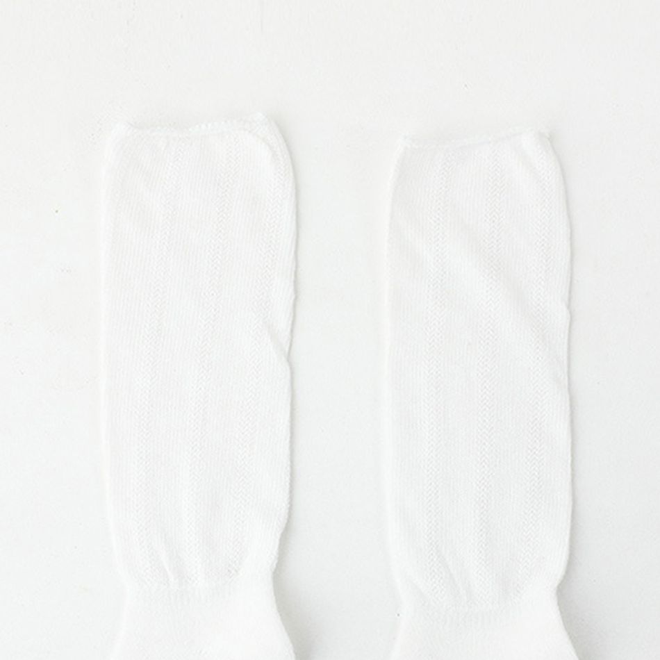 Baby / Toddler Solid Middle Socks  White big image 3