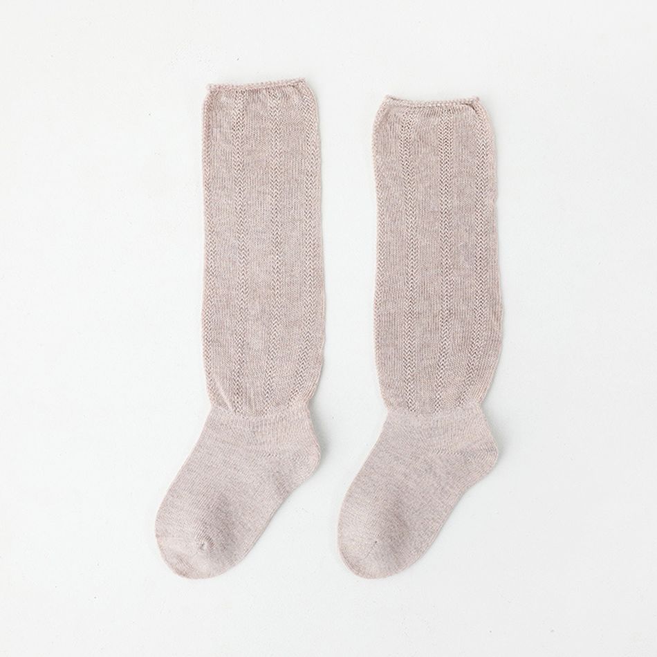 Baby / Toddler Solid Middle Socks  Pink